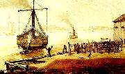 alexander wetterling angfartygen avresa fran riddarholmen oil painting reproduction